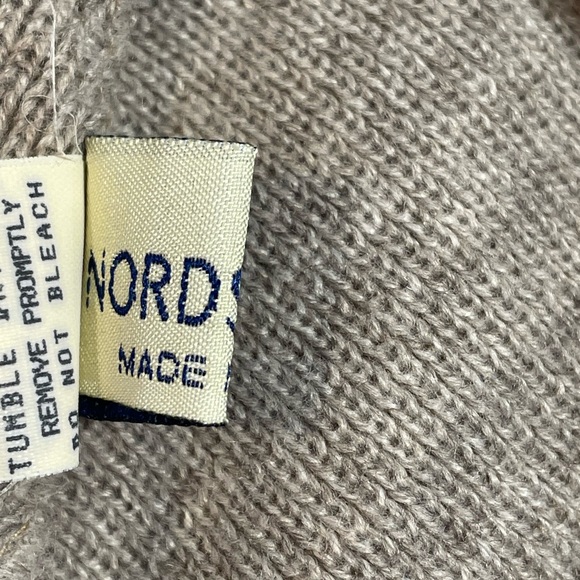 Nordstrom Italy Tan Head Wrap Scarf Winter Hat Brown Neck Warmer Fur Trim - Picture 7 of 12